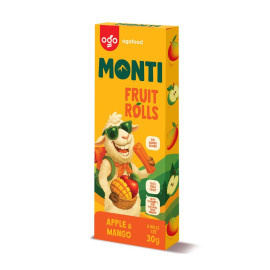 MONTI Gyümölcscső alma és mango - 24x30g