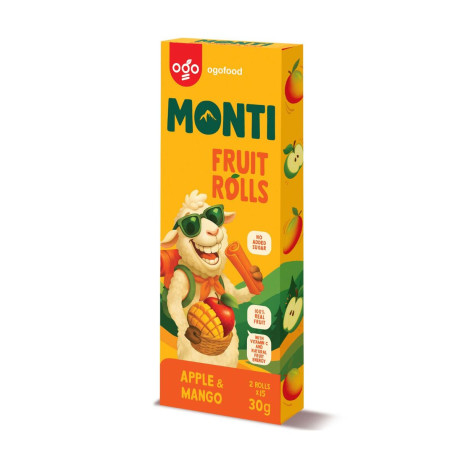 MONTI Gyümölcscső alma és mango - 24x30g