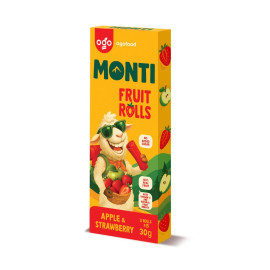 MONTI Gyümölcscső alma és eper - 24x30g