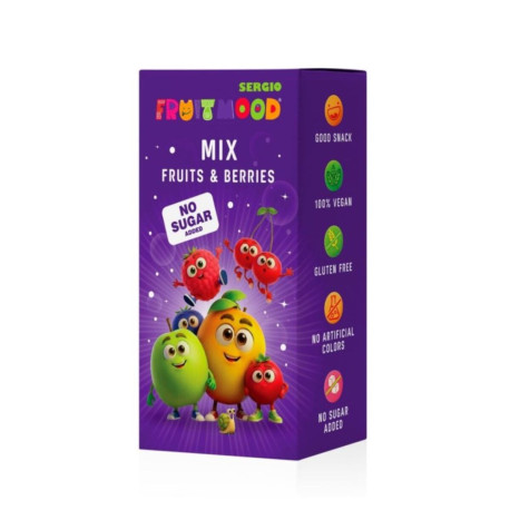 Sergio Fruit Mood szeletes gyümölcsök és gyümölcsök hozzáadott cukor nélkül