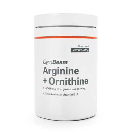 Arginin + Ornitin - GymBeam - Green Apple - 420 g
