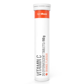 C-vitamin 1000 mg buborgás - GymBeam - narancssárga - 20 tablet.