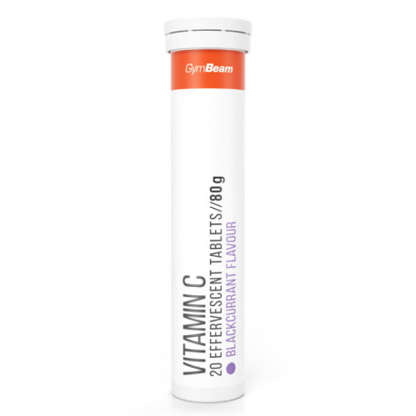 C-vitamin 1000 mg pezsgő - GymBeam - fekete ribizmi - 20 tablet.