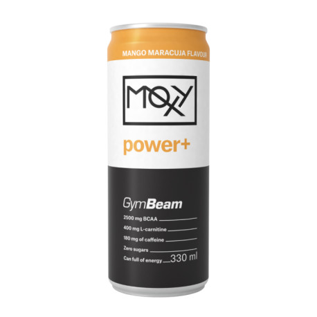 MOXY power+ Energiaital 330 ml - GymBeam - mangó passiógyümölcs