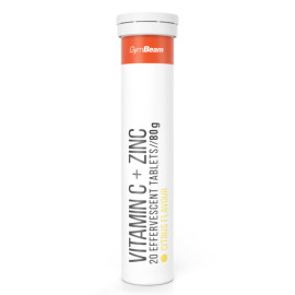 C-vitamin + cink szénsavas - GymBeam - citrusfélék - 20 tablet.