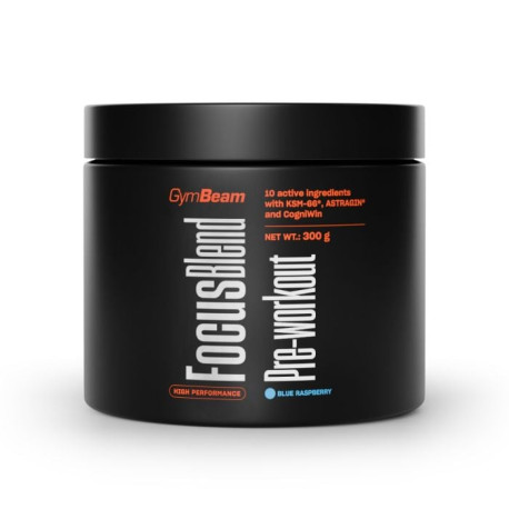Focus Blend Edzés előtt - GymBeam - Kék Málna - 300 g