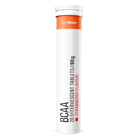 Sparkling BCAA - GymBeam - Strawberry - 20 tablet.
