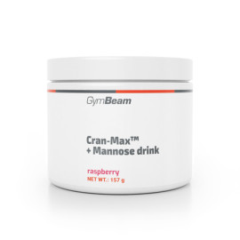 Cran-Max™ + Mannose ital - GymBeam - málna - 157 g