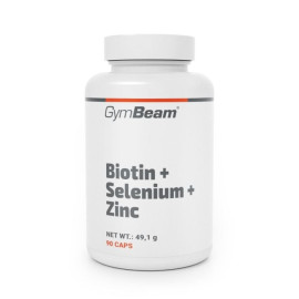Biotin + szelén + cink - GymBeam - 90 kapszula.