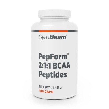 BCAA 2:1:1 PepForm® peptidek - GymBeam - 180 kapszula.