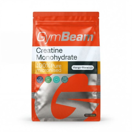 100% kreatin monohidrat - GymBeam - Mango Passion gyümölcs - 750 g