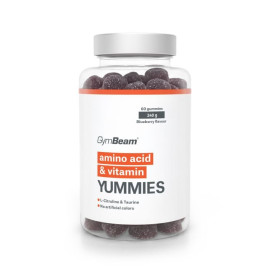 Aminosavas és vitaminos zselés cukorkák - GymBeam - Áfonya - 240 g
