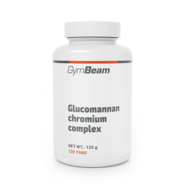 Glükomannán és krómkomplex - GymBeam - 144 g - 120 tablet.