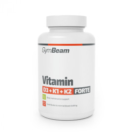 Vitamin D3+K1+K2 Forte - GymBeam - 120 zacskó