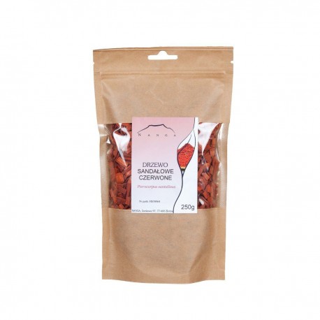 Szantálfa, piros - Pterocarpus santalinus - 250g apróra vágva