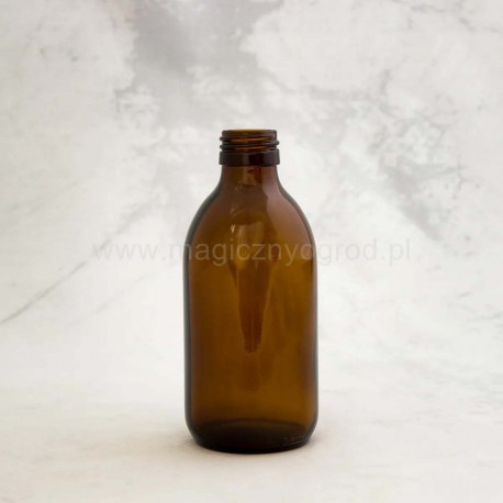 Barna üvegpalack - 250 ml, belső átmérő 28 mm