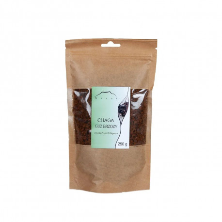 Chaga - Piros ferde - Inonotus obliquus - 250g apróra vágva
