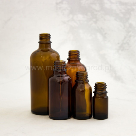 Barna üvegpalack 5ml - 100ml Menet 18mm - 5ml