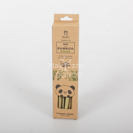 Bambusz szívószál 10db + 1 tisztítószer