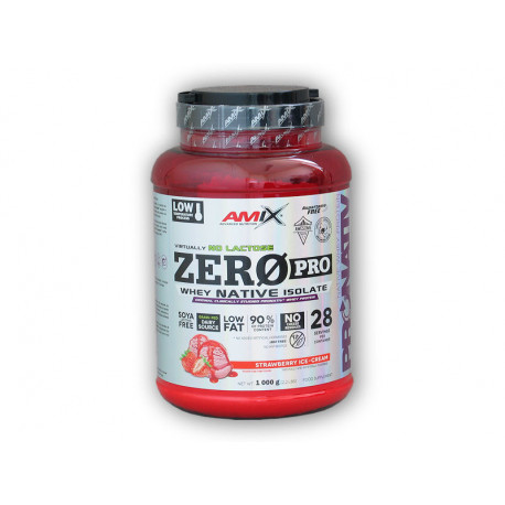 ZeroPro Protein 1000g - Eper fagylalt