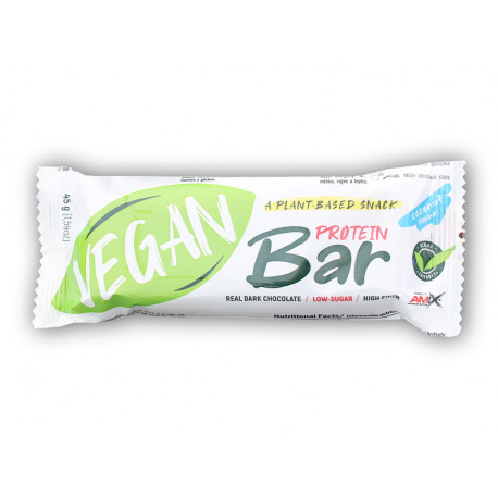 Vegán fehérjeszelet 45g - Kókuszdió