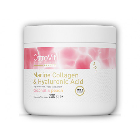 Tengeri kollagén + hialuronsav + C-vitamin 200g - kókuszos-őszibarack