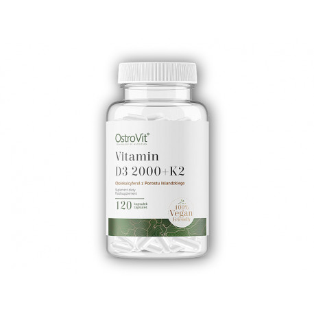 D3-vitamin 2000 NE + K2 zöldség 120 kapszula