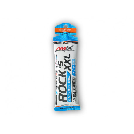 Rocks Energy Gel XXL koffeinnel 65g - vérnarancs