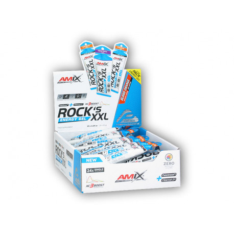 24x Rocks Energy Gel XXL koffeinnel 65g - kóla
